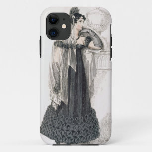 Mourning dress, fashion plate from Ackermann's Rep iPhone 11 Case