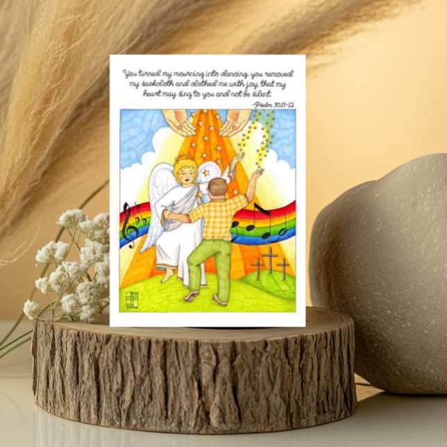 Mourning Song Angel Sympathy Card (Creator Uploaded)