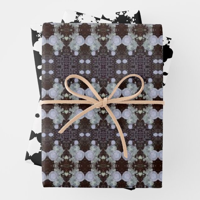 Mourning Tree Bark Patterned Bundle Wrapping Paper Sheet (In situ)