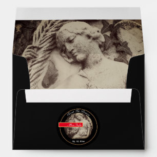 Mourning with Angel / Memorial, Funeral Envelope C