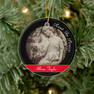 Mourning with Anglel, vintage Christmas /beloved Ceramic Tree Decoration