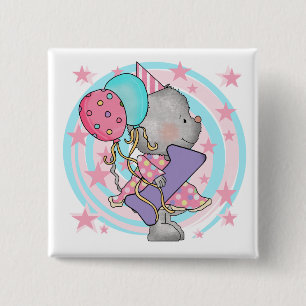 Mouse 1st Birthday T-shirts and Gifts 15 Cm Square Badge