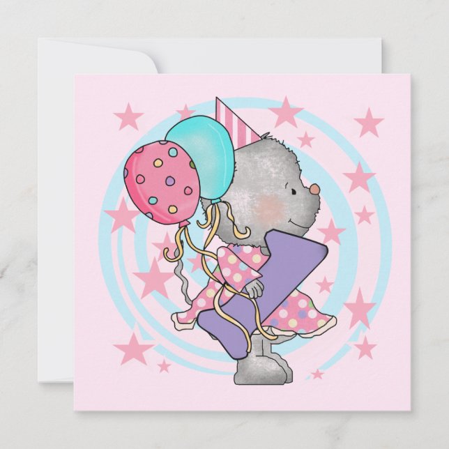 Mouse 1st Birthday T-shirts and Gifts Invitation (Front)