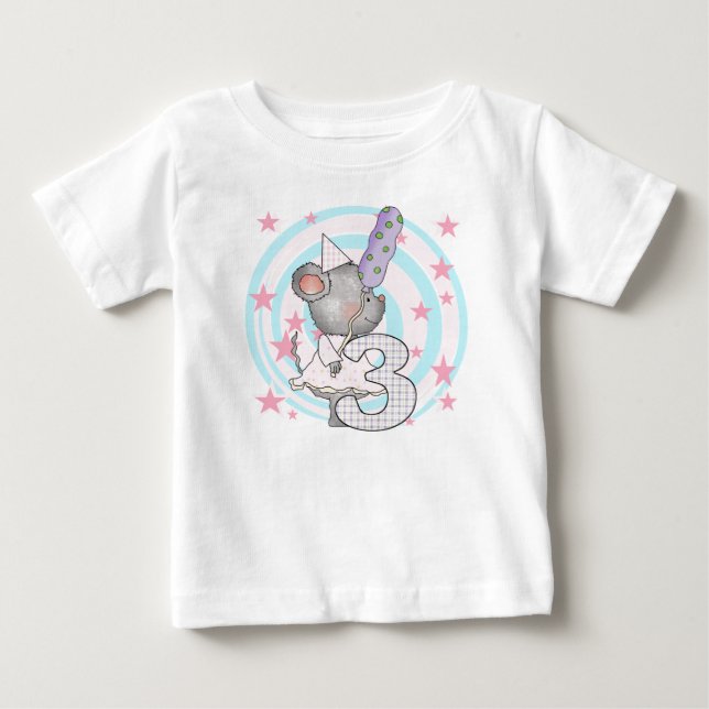 Mouse 3rd Birthday T-shirts and Gifts (Front)