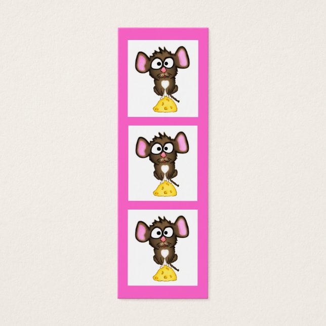 Mouse and Cheese Bookmark (Front)