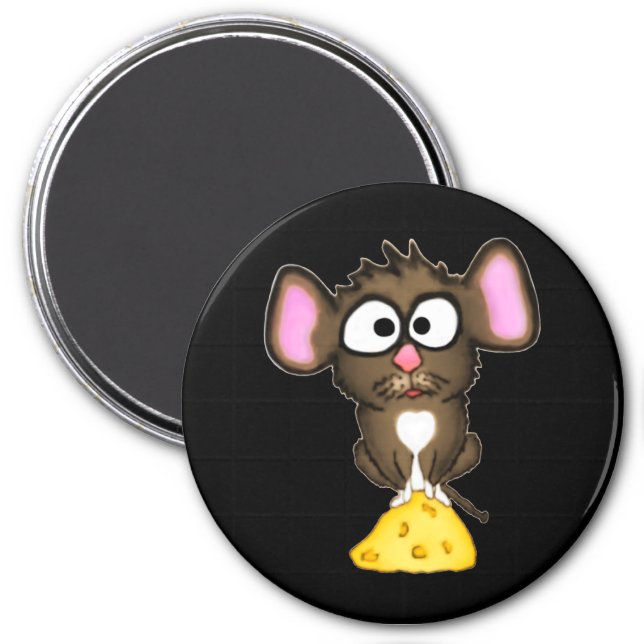 Mouse and Cheese Magnet (Front)
