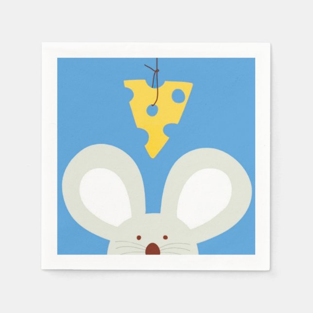 Mouse and Cheese Napkin (Front)