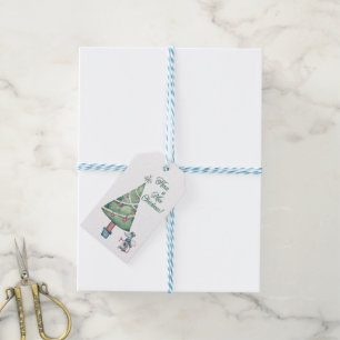 Mouse And Christmas Tree "Have A Mice Christmas" Gift Tags