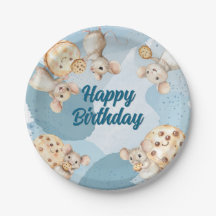 Mouse and Cookie Birthday Party Plate