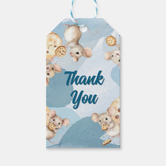 Mouse and Cookie Favour Tag (Front)
