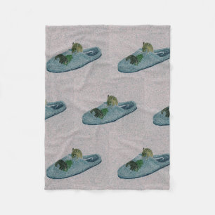 Mouse and Slipper Fleece Blanket