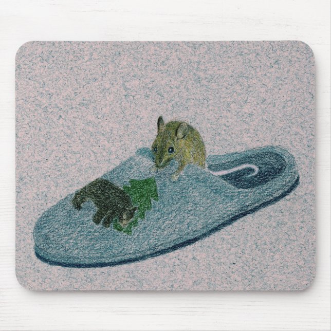 Mouse and Slipper Mat (Front)
