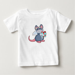 Mouse as Bride with Veil & Gift.PNG Baby T-Shirt