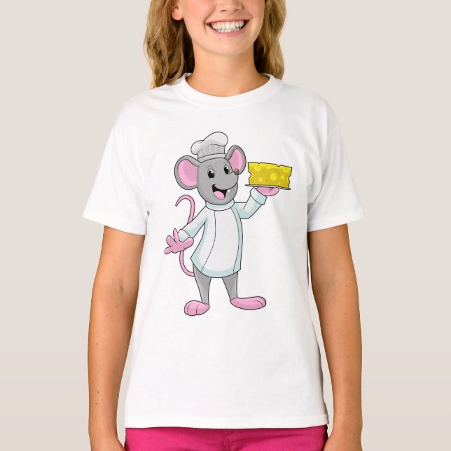 Mouse as Cook with Cheese T-Shirt (Front)
