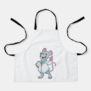 Mouse as Doctor with Doctor's coat Apron
