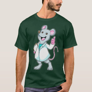 Mouse as Doctor with Doctors coat T-Shirt