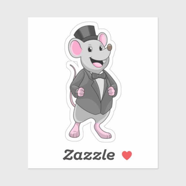 Mouse as Groom with Ribbon (Sheet)