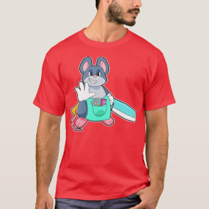 Mouse as Hairdresser with Scissors Comb T-Shirt