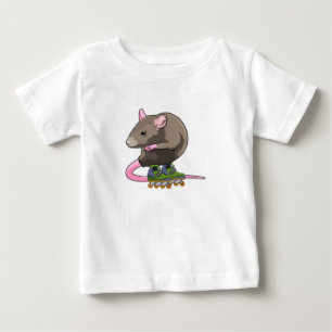 Mouse as Inline skater with Inline skates Baby T-Shirt