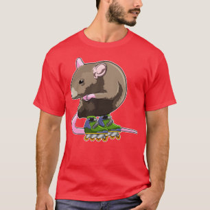 Mouse as Inline skater with Inline skates T-Shirt