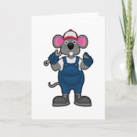 Mouse as Mechanic with Screw & Spanner