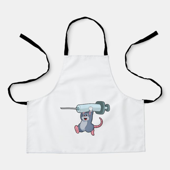 Mouse as Nurse with Syringe.PNG Apron (Front)