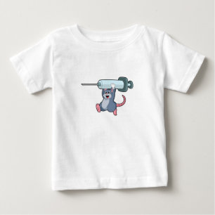 Mouse as Nurse with Syringe.PNG Baby T-Shirt