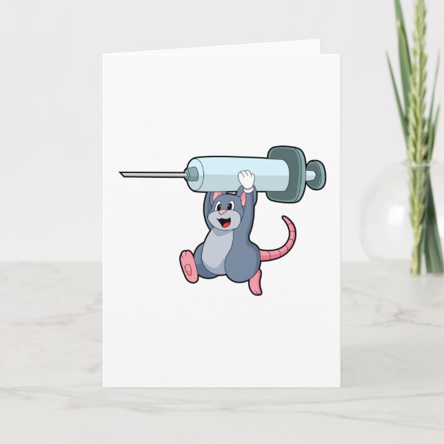 Mouse as Nurse with Syringe.PNG Card (Front)
