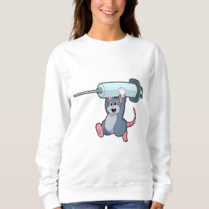 Mouse as Nurse with Syringe.PNG Sweatshirt