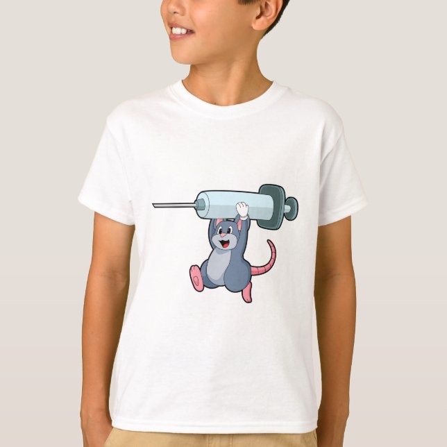 Mouse as Nurse with Syringe.PNG T-Shirt (Front)