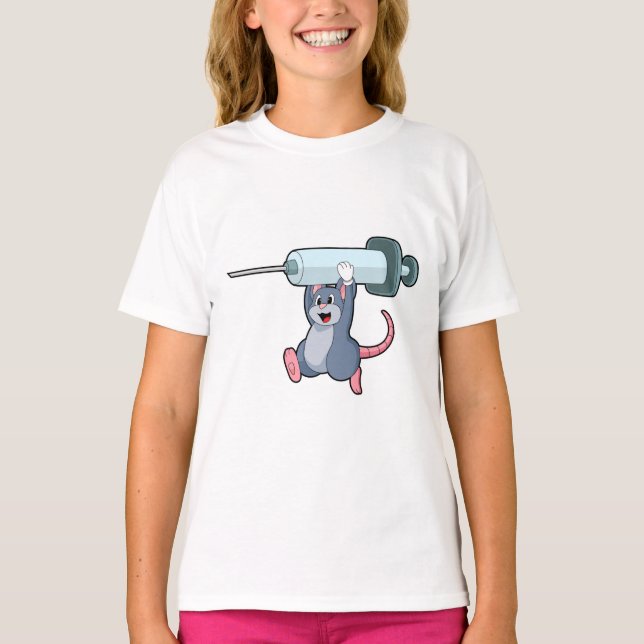 Mouse as Nurse with Syringe.PNG T-Shirt (Front)