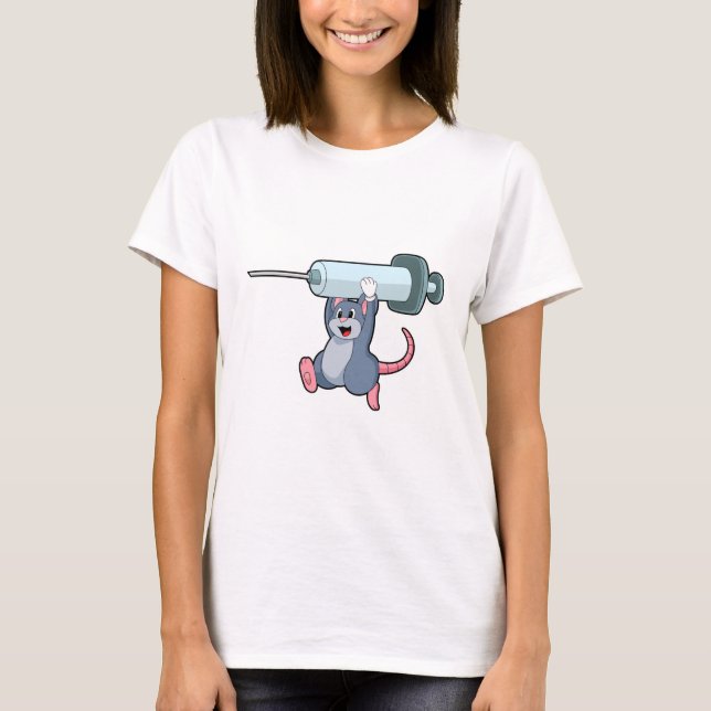 Mouse as Nurse with Syringe.PNG T-Shirt (Front)