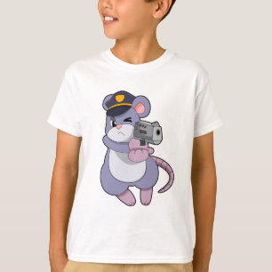 Mouse as Police officer with Police hat T-Shirt