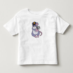 Mouse as Police officer with Police hat Toddler T-Shirt