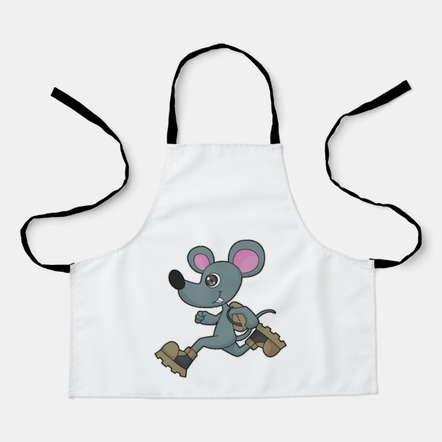 Mouse as Runner with Backpack Apron (Front)