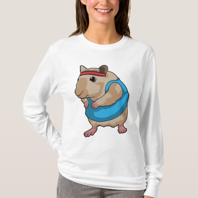 Mouse as Runner with Headband T-Shirt (Front)