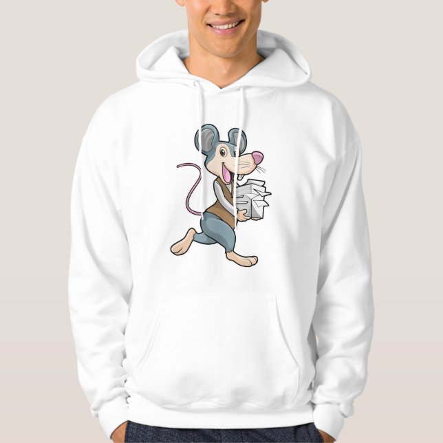 Mouse as Secretary with Paper Hoodie (Front)