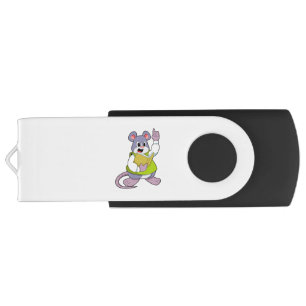 Mouse as Teacher with Book USB Flash Drive
