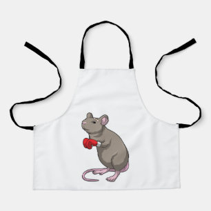 Mouse at Boxing with Boxing gloves Apron