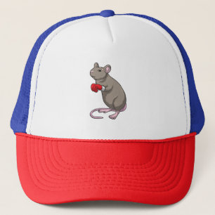 Mouse at Boxing with Boxing gloves Trucker Hat