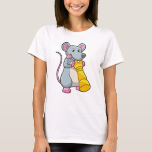 Mouse at Chess with Chess piece Pawn T-Shirt