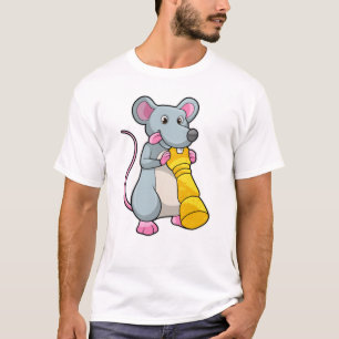 Mouse at Chess with Chess piece Pawn T-Shirt