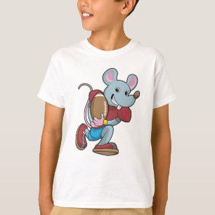 Mouse at Football with Equipment T-Shirt