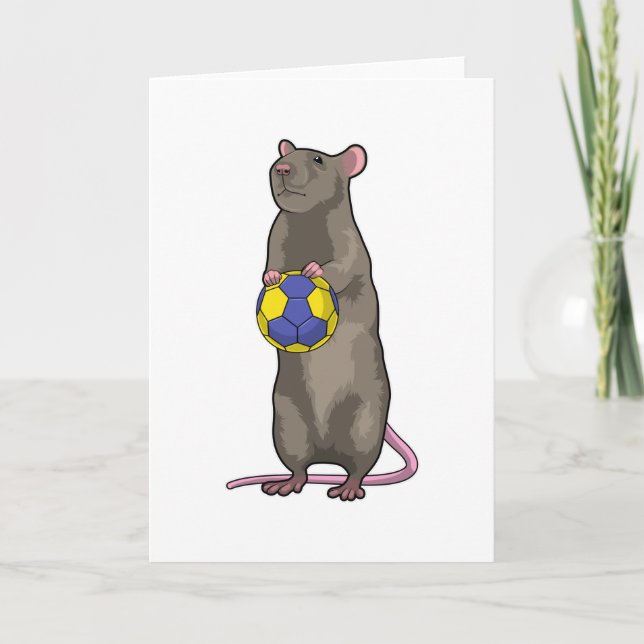 Mouse at Handball Sports Card (Front)