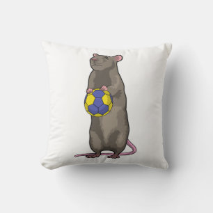 Mouse at Handball Sports Cushion