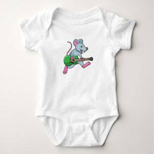Mouse at Music with Guitar Baby Bodysuit