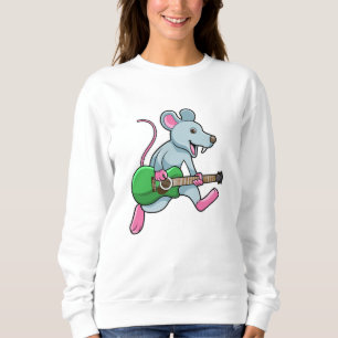 Mouse at Music with Guitar Sweatshirt