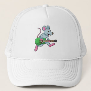 Mouse at Music with Guitar Trucker Hat