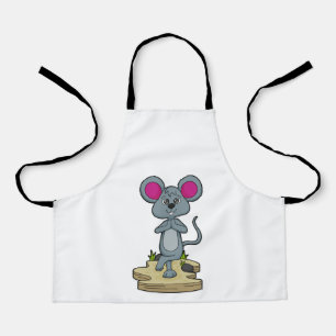 Mouse at Yoga Fitness Apron