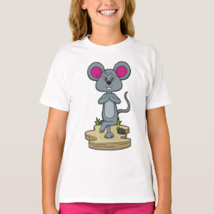 Mouse at Yoga Fitness T-Shirt